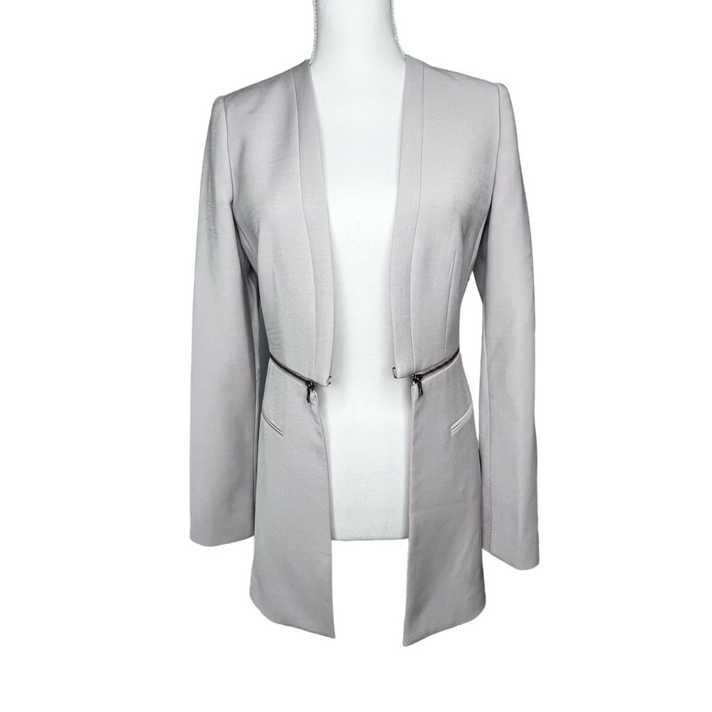BCBGMaxAzaria NWT DerekCutaway Blazer in Light Stone Size X-Small